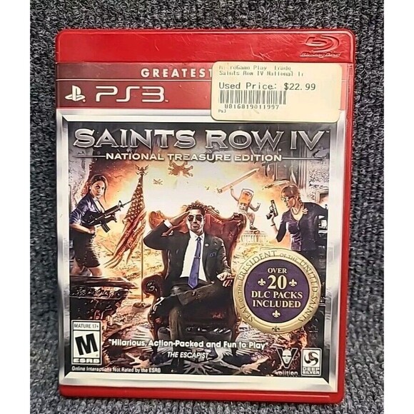 PS3 Saints Row IV National Treasure Edition - PlayStation 3 Complete CIB Tested - Picture 1 of 4